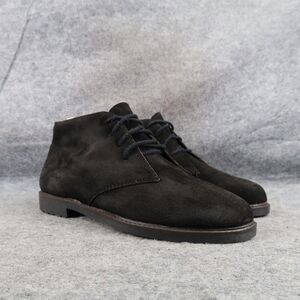 Mister Shoes Womens 7.5 Chukka Bootie Leather Lifestyle Lace Up Casual Fashion